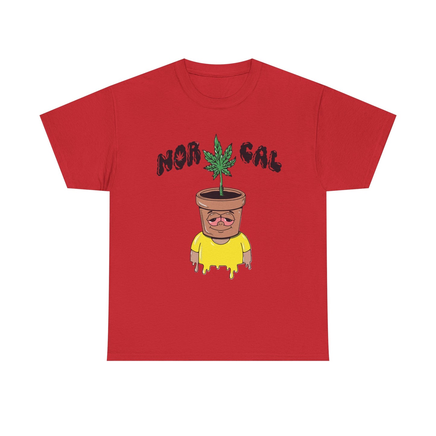 Nor Cal Pothead Plant Tee – Funny Cannabis Graphic T-Shirt