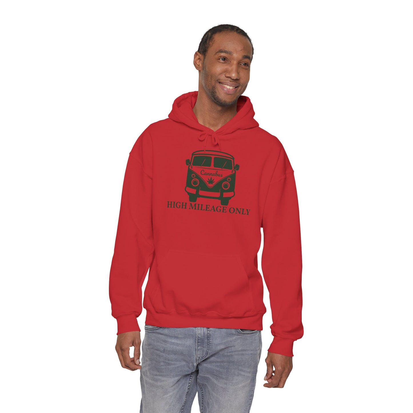 Cannabis Camper Hoodie - Retro Van Weed Logo Pullover
