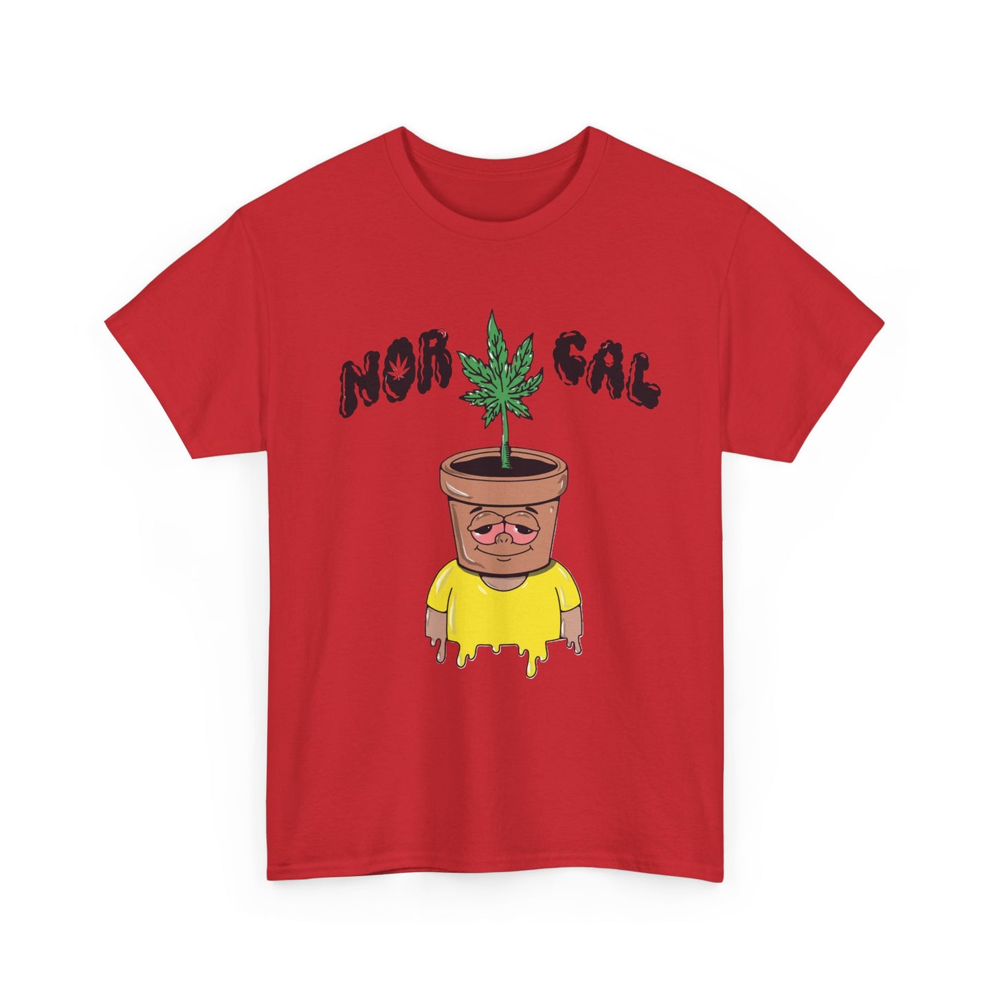 Nor Cal Pothead Plant Tee – Funny Cannabis Graphic T-Shirt