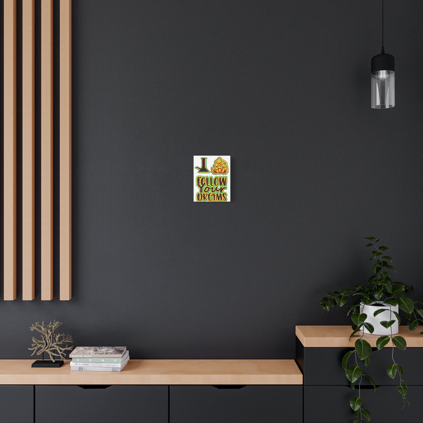 Follow Your Dreams Canvas Art - Vibrant Rasta-Inspired Wall Decor
