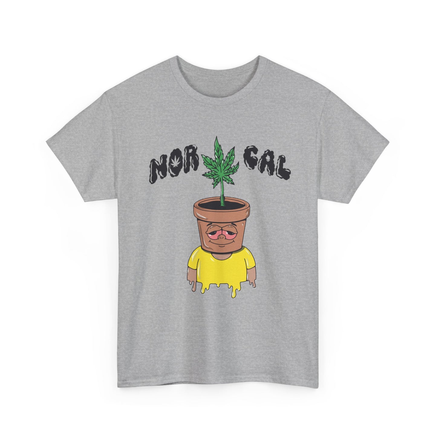 Nor Cal Pothead Plant Tee – Funny Cannabis Graphic T-Shirt