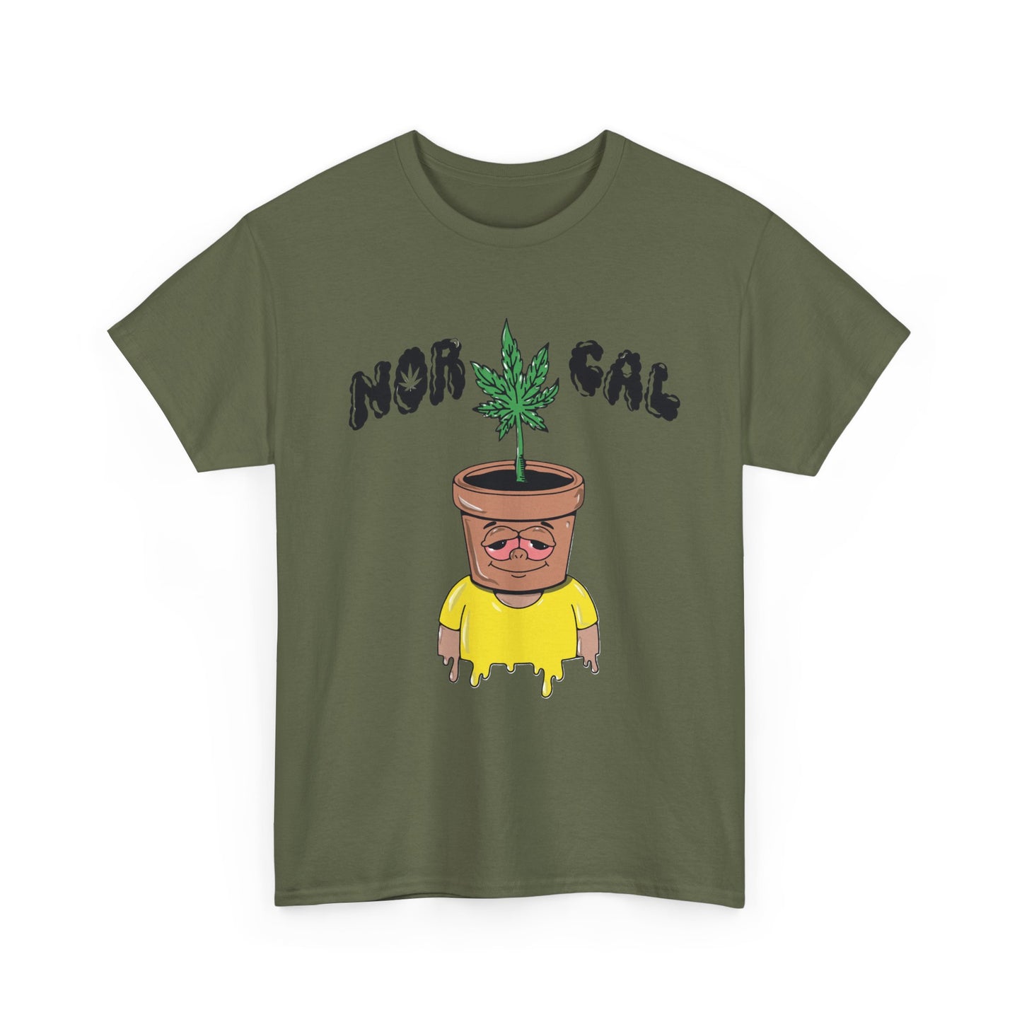 Nor Cal Pothead Plant Tee – Funny Cannabis Graphic T-Shirt