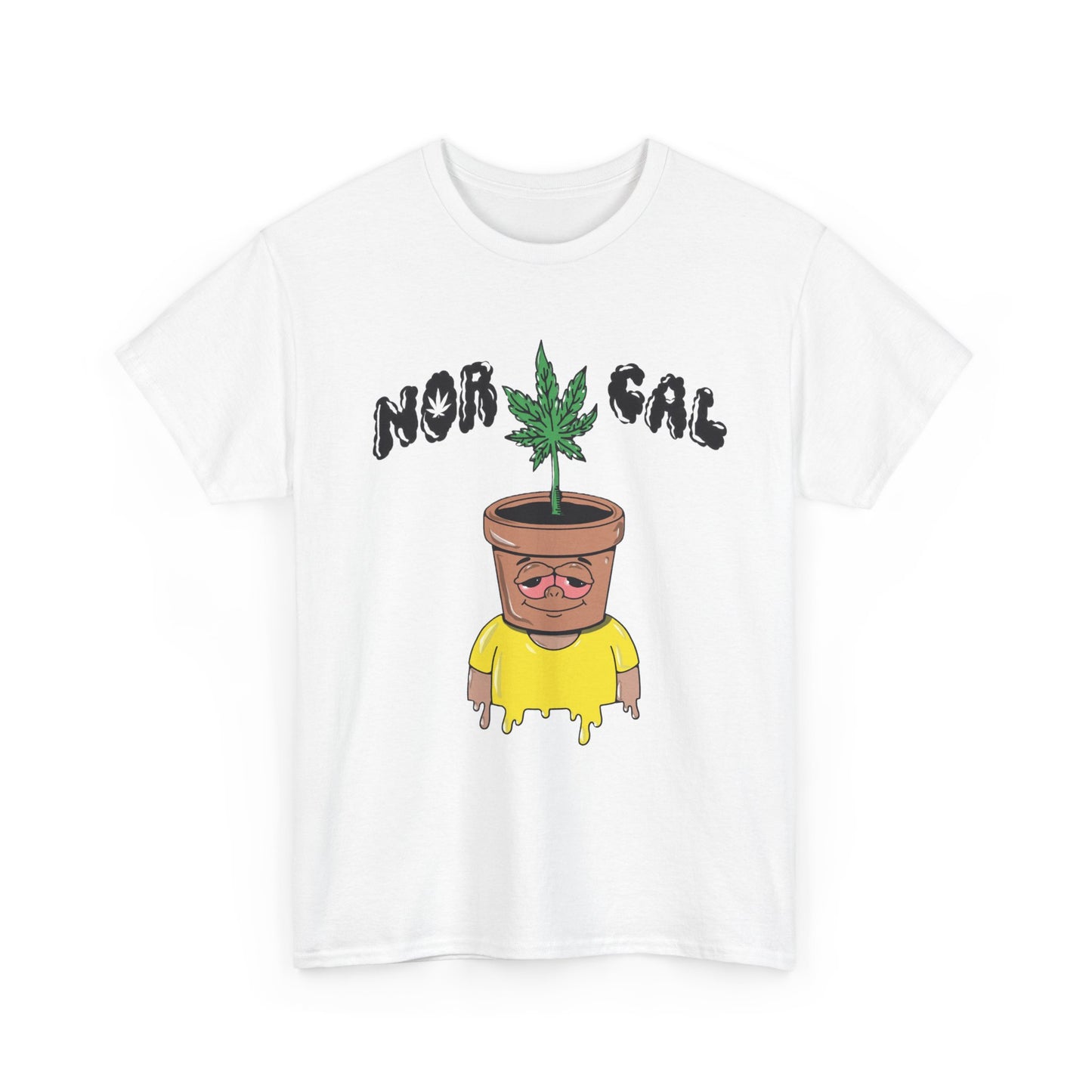 Nor Cal Pothead Plant Tee – Funny Cannabis Graphic T-Shirt