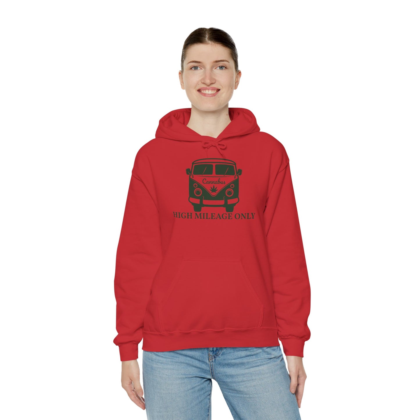 Cannabis Camper Hoodie - Retro Van Weed Logo Pullover
