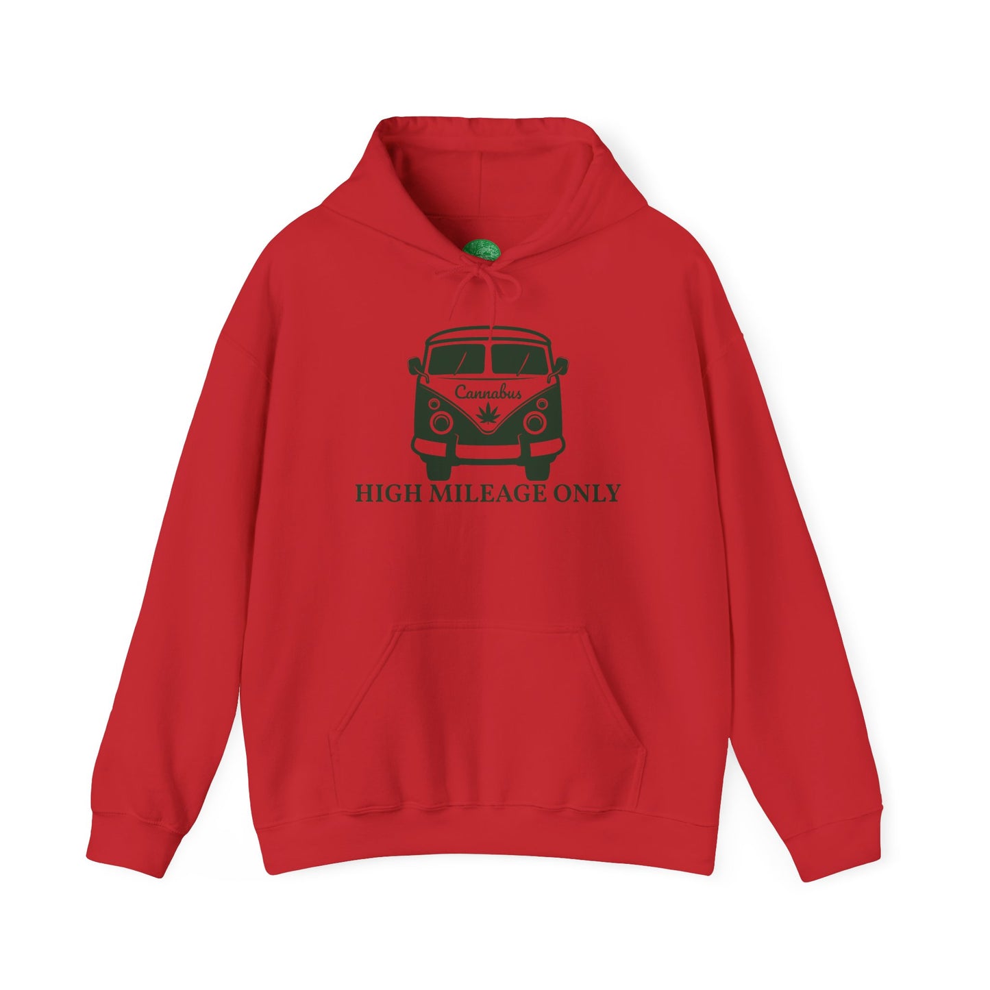 Cannabis Camper Hoodie - Retro Van Weed Logo Pullover