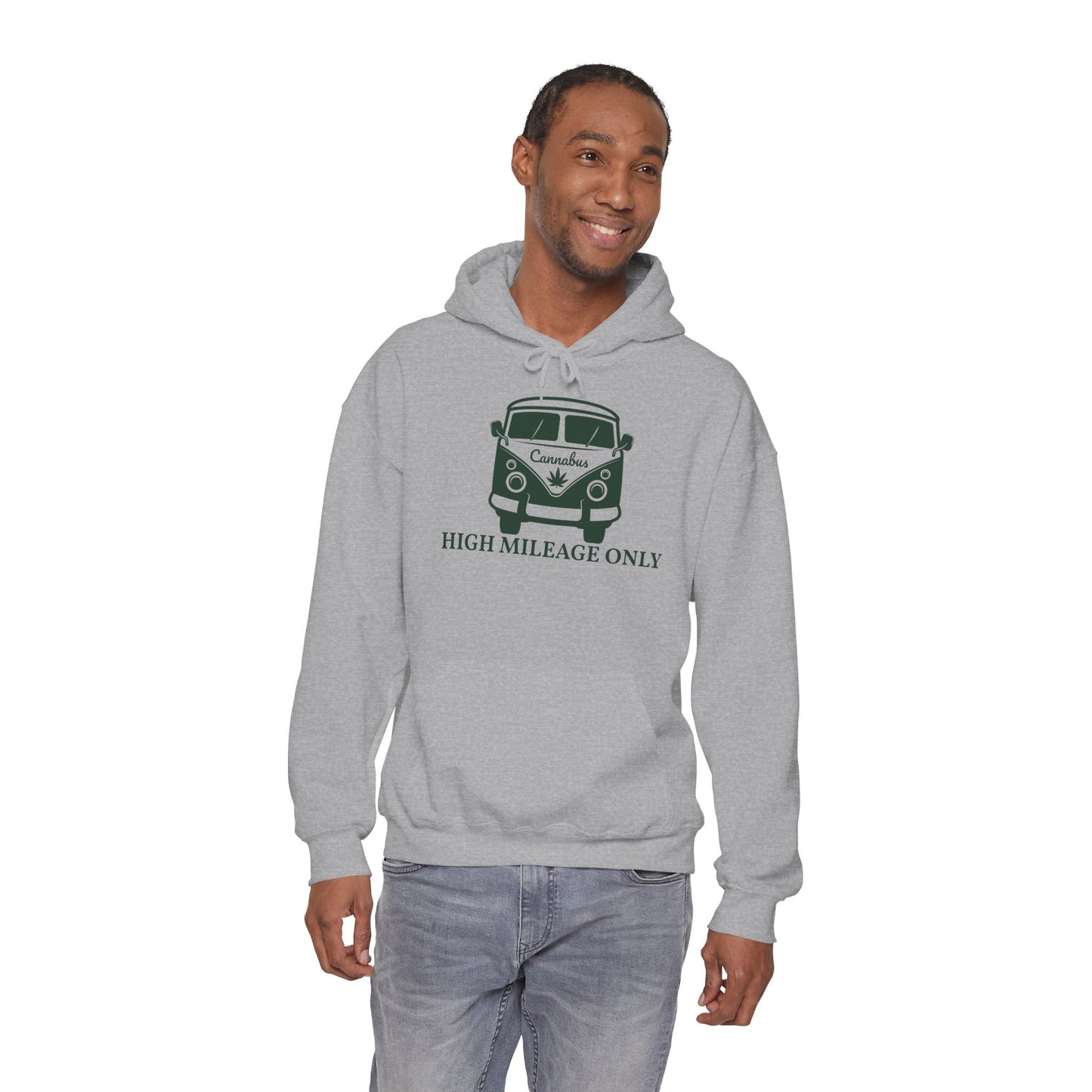 Cannabis Camper Hoodie - Retro Van Weed Logo Pullover