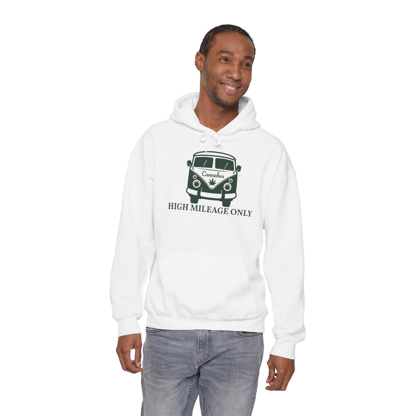 Cannabis Camper Hoodie - Retro Van Weed Logo Pullover