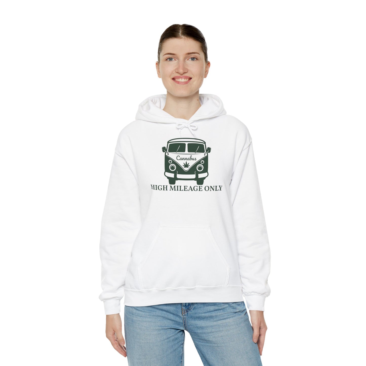 Cannabis Camper Hoodie - Retro Van Weed Logo Pullover