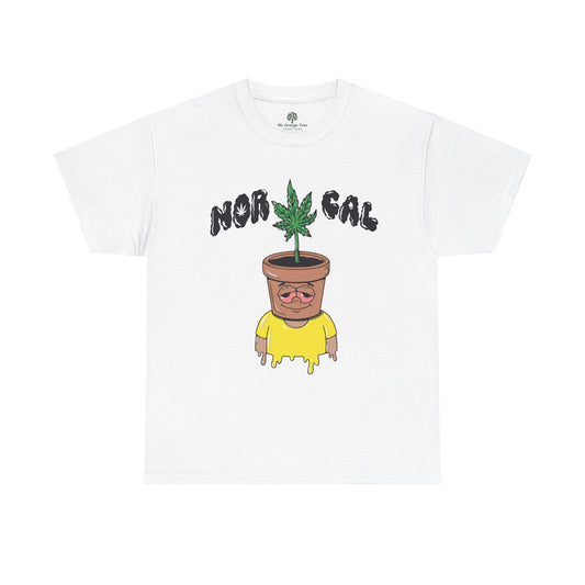 Nor Cal Pothead Plant Tee – Funny Cannabis Graphic T-Shirt