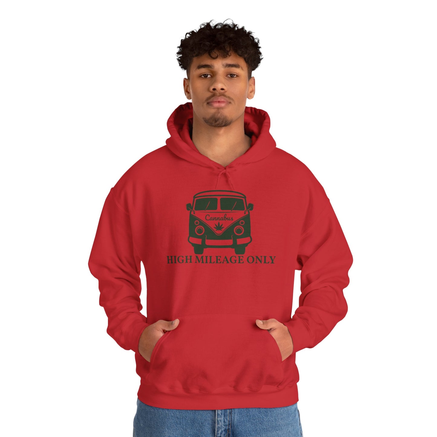 Cannabis Camper Hoodie - Retro Van Weed Logo Pullover