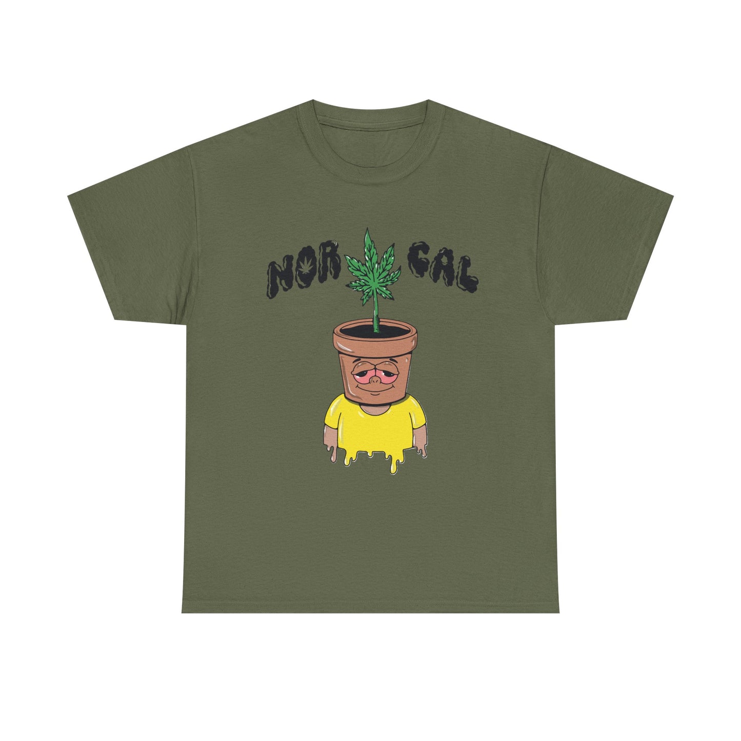 Nor Cal Pothead Plant Tee – Funny Cannabis Graphic T-Shirt