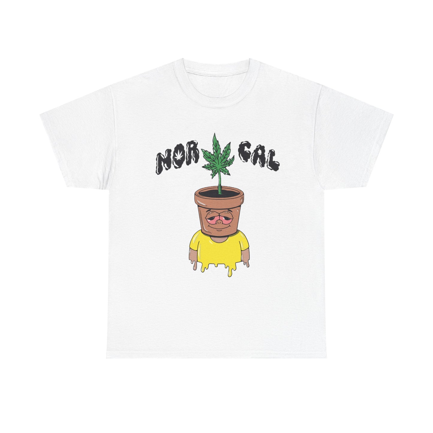 Nor Cal Pothead Plant Tee – Funny Cannabis Graphic T-Shirt