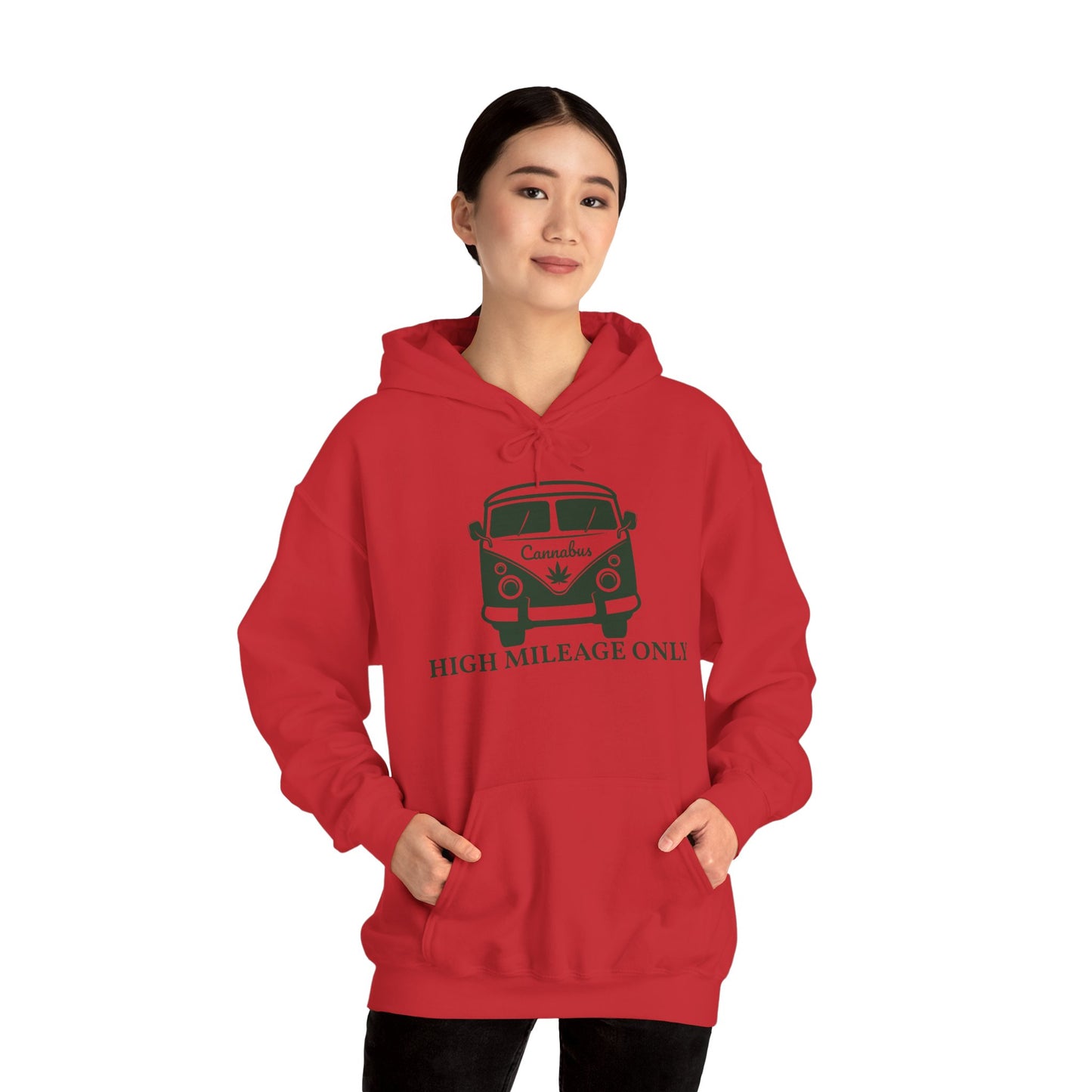 Cannabis Camper Hoodie - Retro Van Weed Logo Pullover