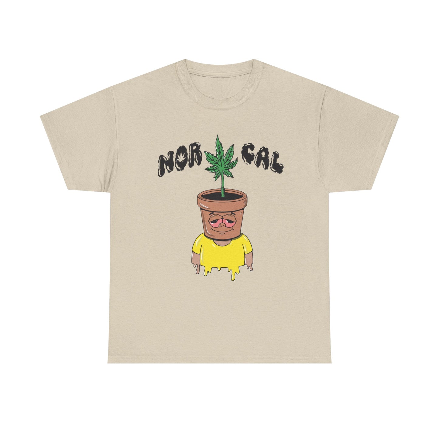 Nor Cal Pothead Plant Tee – Funny Cannabis Graphic T-Shirt