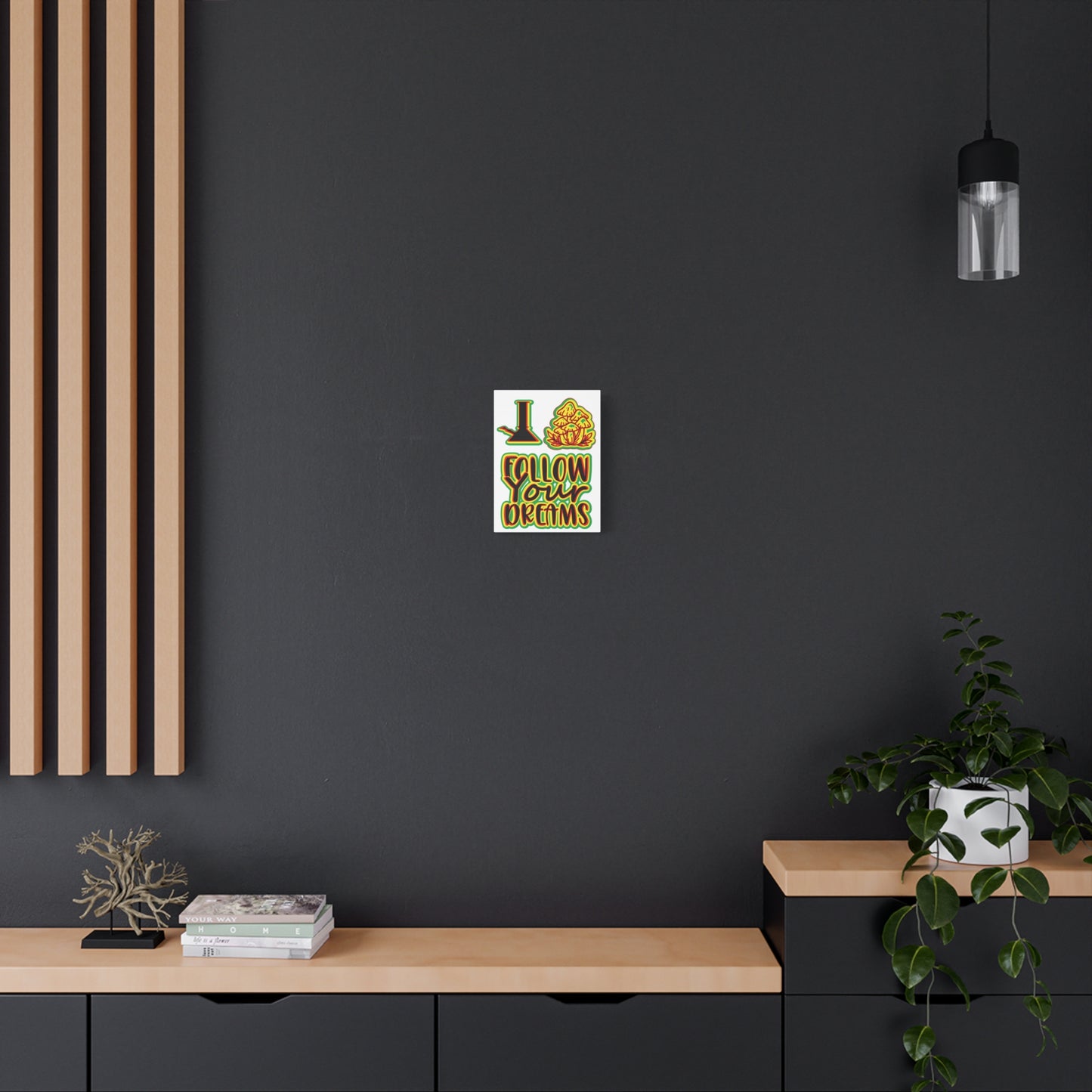 Follow Your Dreams Canvas Art - Vibrant Rasta-Inspired Wall Decor