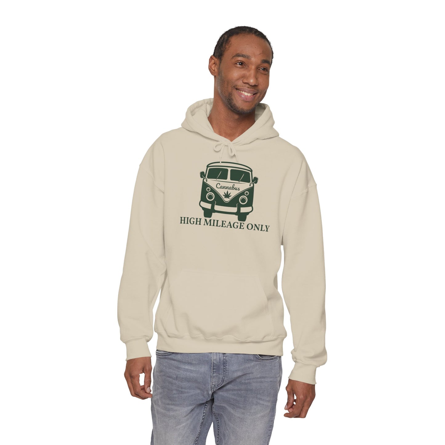 Cannabis Camper Hoodie - Retro Van Weed Logo Pullover