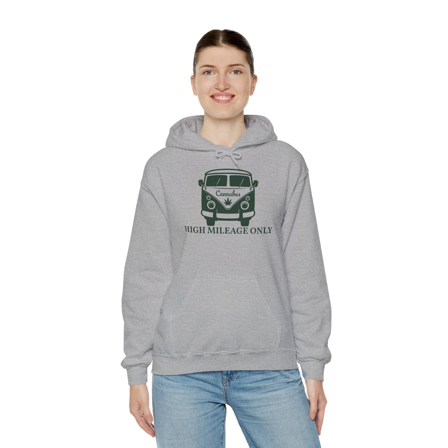 Cannabis Camper Hoodie - Retro Van Weed Logo Pullover